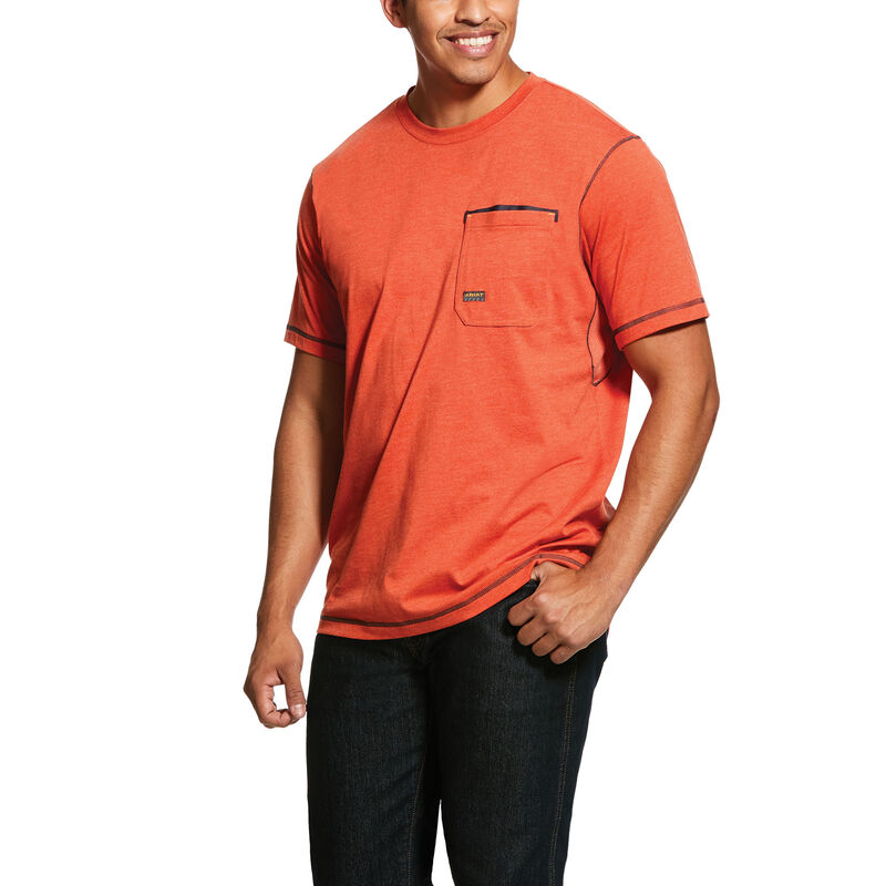Ariat T-Shirts Herren - Rebar Workman Orange ( LJTDA-6921 )